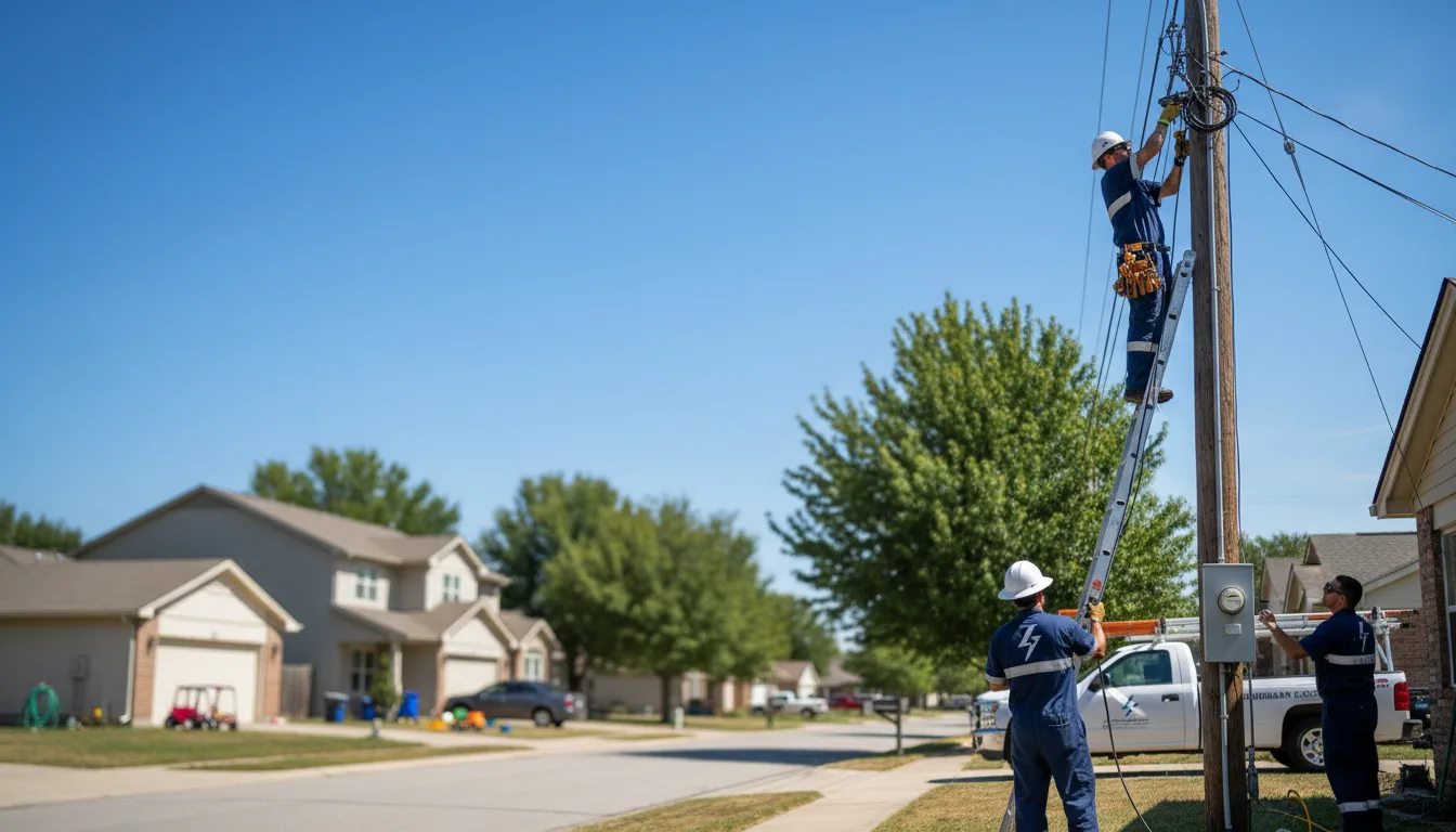 Residential electrician providing installation services in Brookdale, CA
